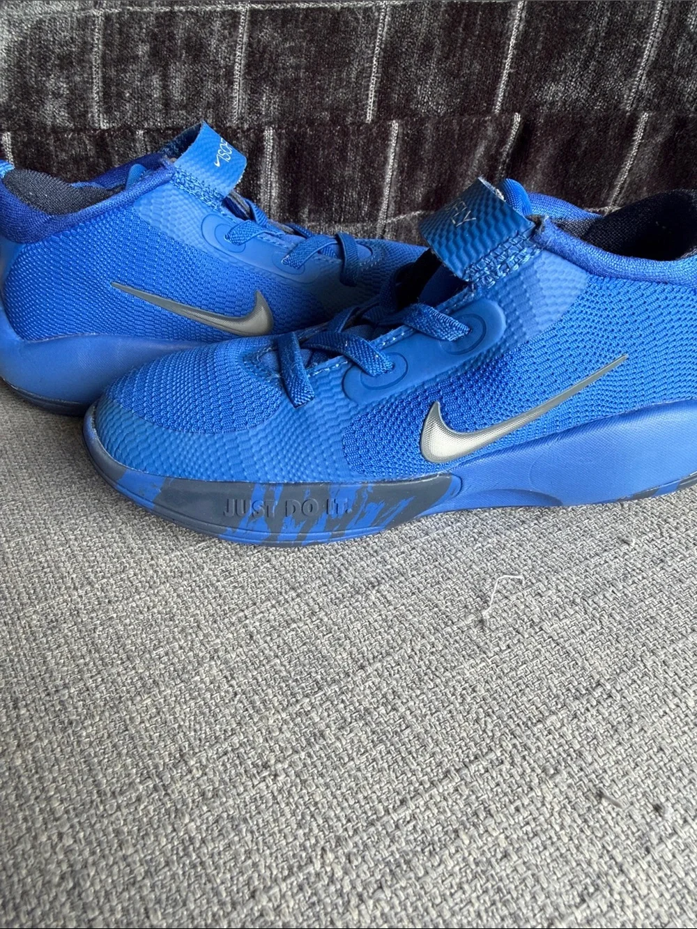 Nike Isofly Boys' Royal Blue Mesh Sneakers with Nike Swoosh